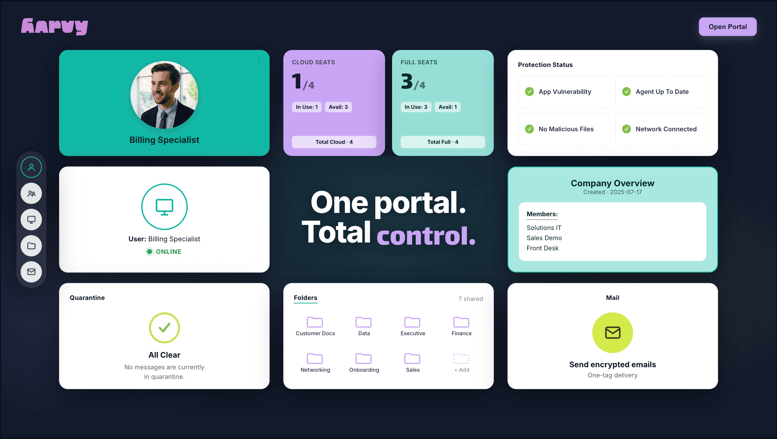 Harvy portal preview